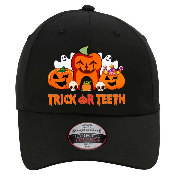 Trick Or Teeth Funny Dentist Halloween Dental Squad Great Gift The Original Performance Cap