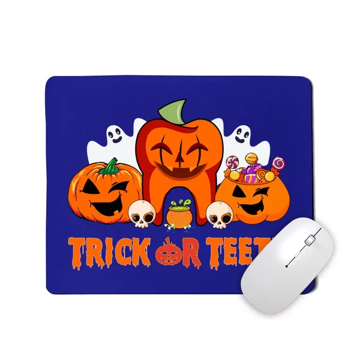 Trick Or Teeth Funny Dentist Halloween Dental Squad Great Gift Mousepad