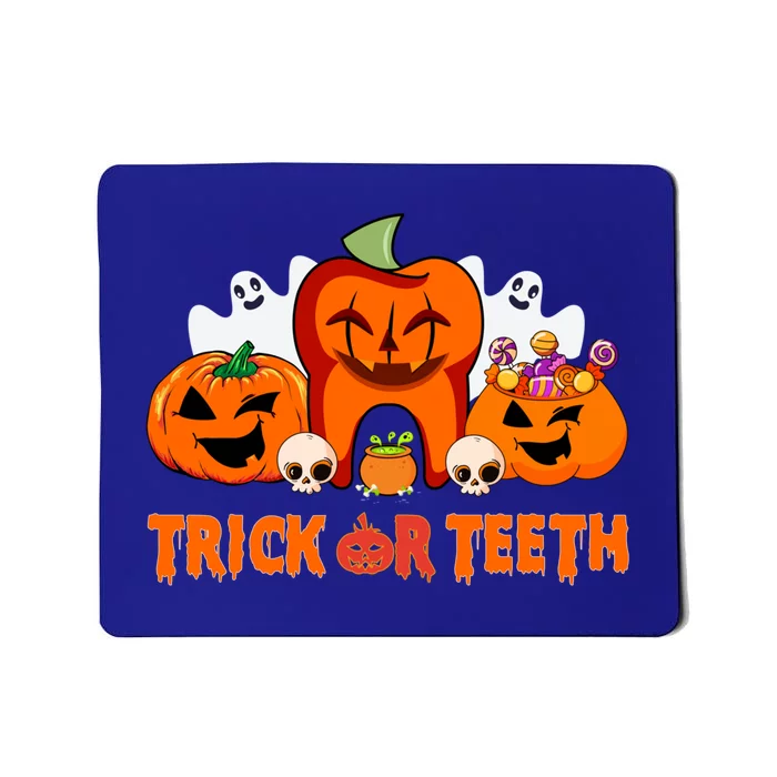 Trick Or Teeth Funny Dentist Halloween Dental Squad Great Gift Mousepad