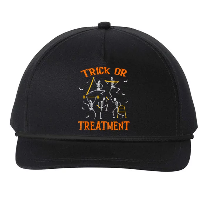 Trick Or Treatment Pt Physical Therapy Therapist Halloween Snapback Five-Panel Rope Hat