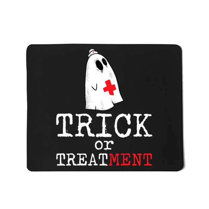 Trick Or Treatment Lazy DIY Halloween Costume RN Nurse Ghost Mousepad