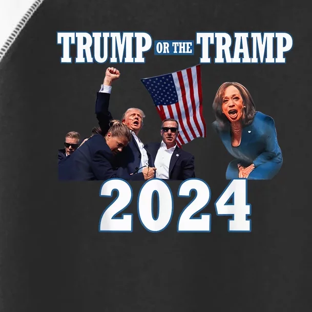 Trump Or The Tramp 2024 Vote For Trump Trump Vance 2024 Toddler Fine Jersey T-Shirt