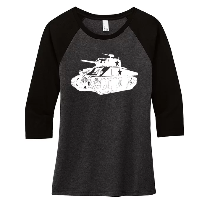 Tanks On Tanks Summer Tankception White Women's Tri-Blend 3/4-Sleeve Raglan Shirt