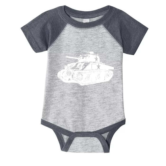 Tanks On Tanks Summer Tankception White Infant Baby Jersey Bodysuit