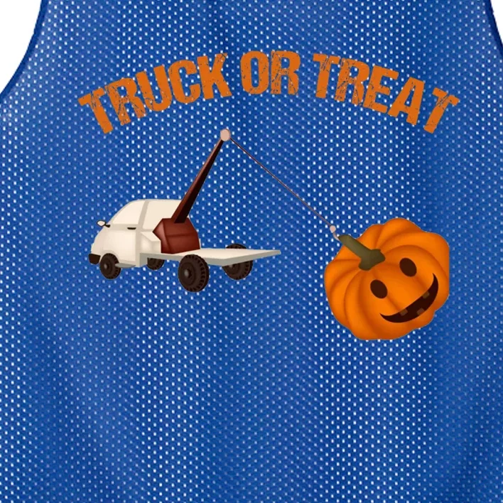 Truck Or Treat Halloween Funny Gift Mesh Reversible Basketball Jersey Tank