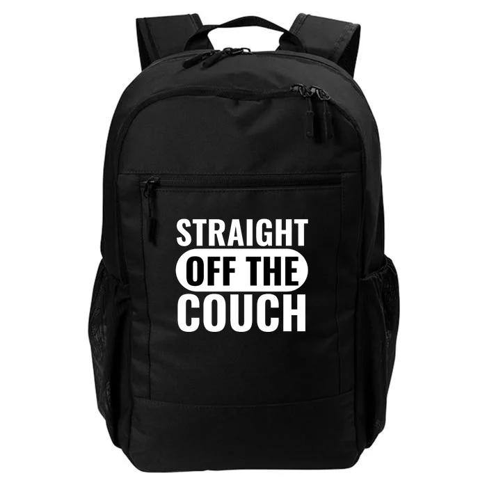 Traight Off The Couch Funny Football Offensive Lineman Daily Commute Backpack