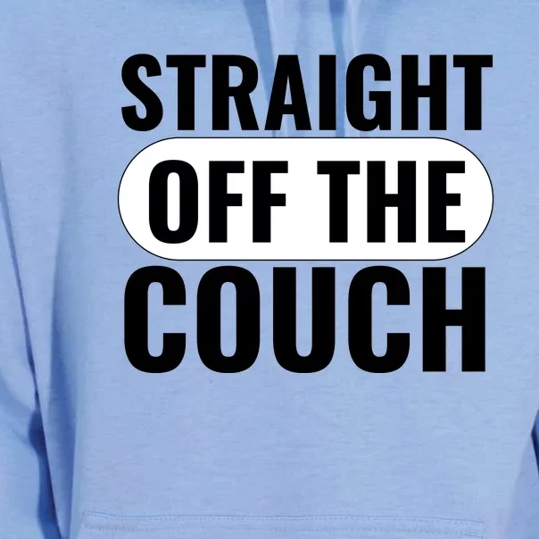 Traight Off The Couch Funny Football Offensive Lineman Unisex Surf Hoodie