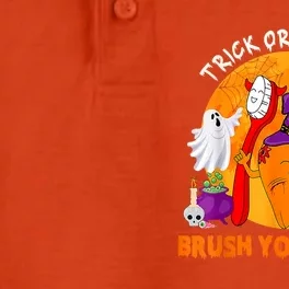 Trick Or Teeth Brush Your Teeth Halloween Tooth As Zombie Gift Dry Zone Grid Performance Polo