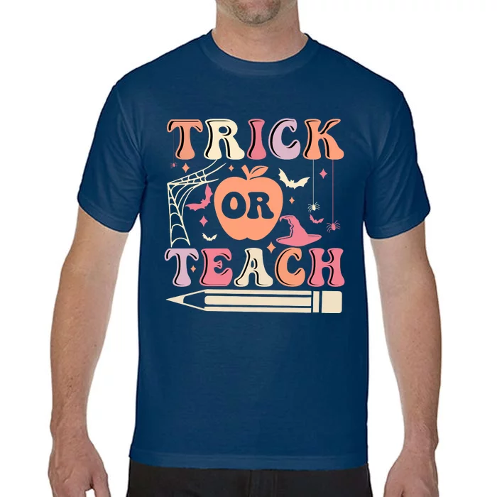 Trick Or Teach Funny Teacher Halloween Comfort Colors T-Shirt