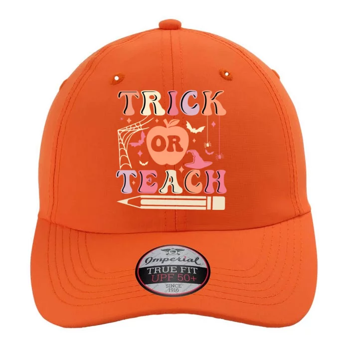 Trick Or Teach Funny Teacher Halloween The Original Performance Cap