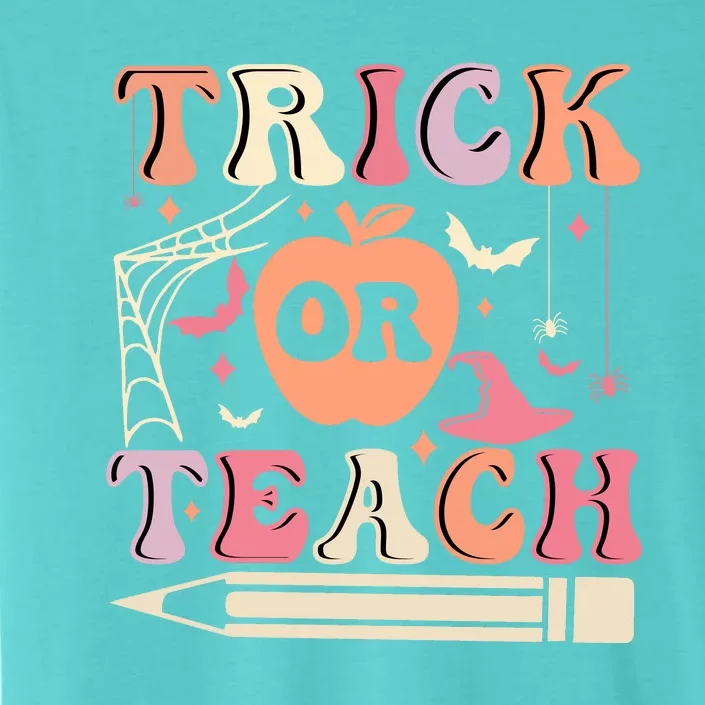 Trick Or Teach Funny Teacher Halloween ChromaSoft Performance T-Shirt