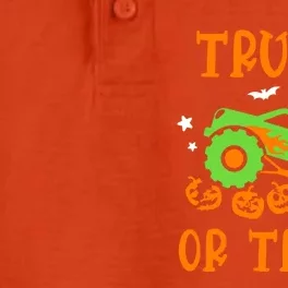 Truck Or Treat Truck Pumpkin Halloween Costume Truck Gift Dry Zone Grid Performance Polo