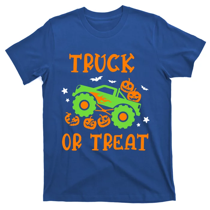 Truck Or Treat Truck Pumpkin Halloween Costume Truck Gift T-Shirt