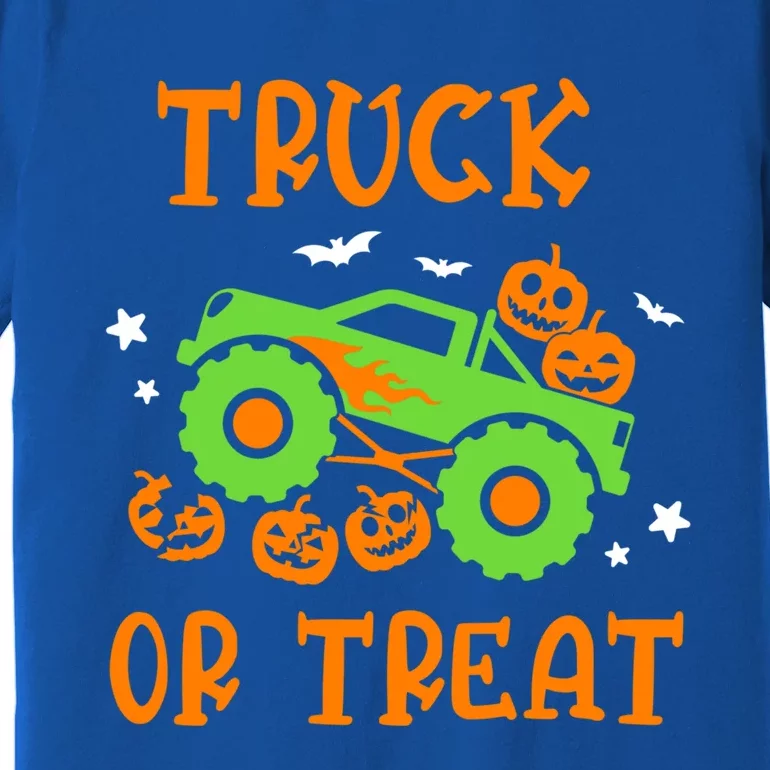 Truck Or Treat Truck Pumpkin Halloween Costume Truck Gift Premium T-Shirt