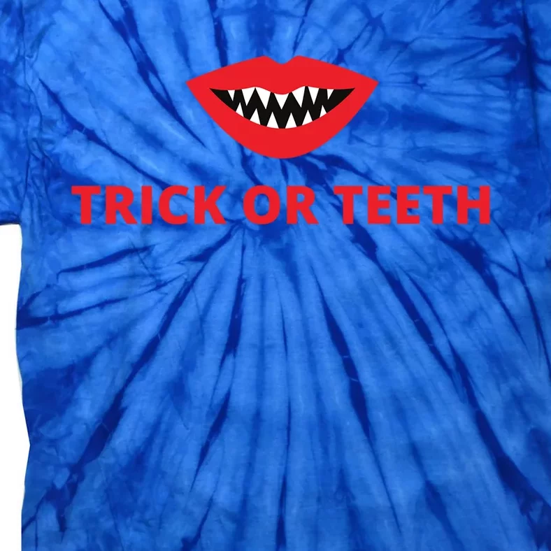 Trick Or Treat Halloween Vampire Teeth Vampire Fangs Meaningful Gift Tie-Dye T-Shirt