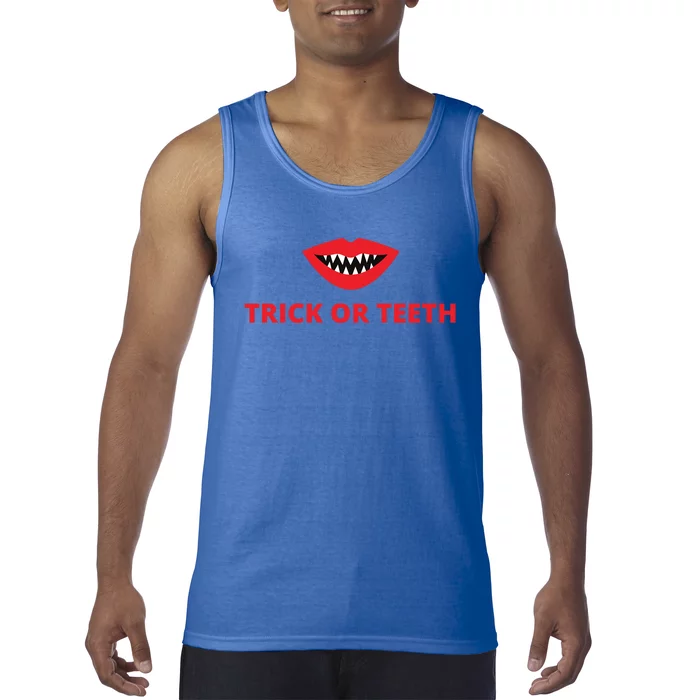 Trick Or Treat Halloween Vampire Teeth Vampire Fangs Meaningful Gift Tank Top