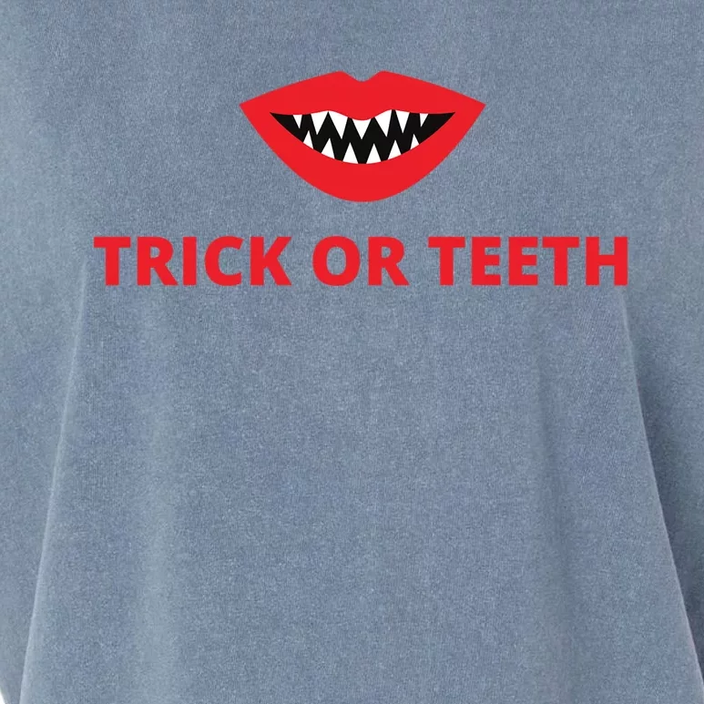 Trick Or Treat Halloween Vampire Teeth Vampire Fangs Meaningful Gift Garment-Dyed Women's Muscle Tee