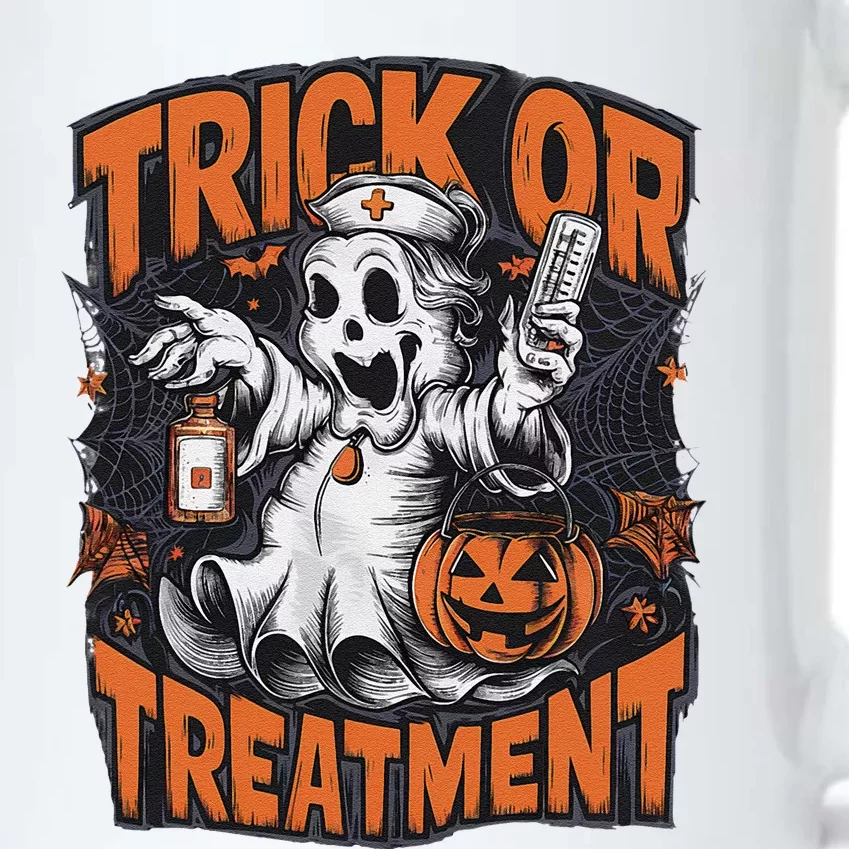 Trick Or Treatment Halloween Nurse Squad Autumn October Black Color Changing Mug