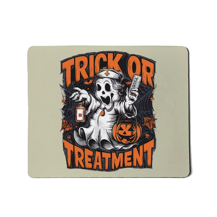 Trick Or Treatment Halloween Nurse Squad Autumn October Mousepad