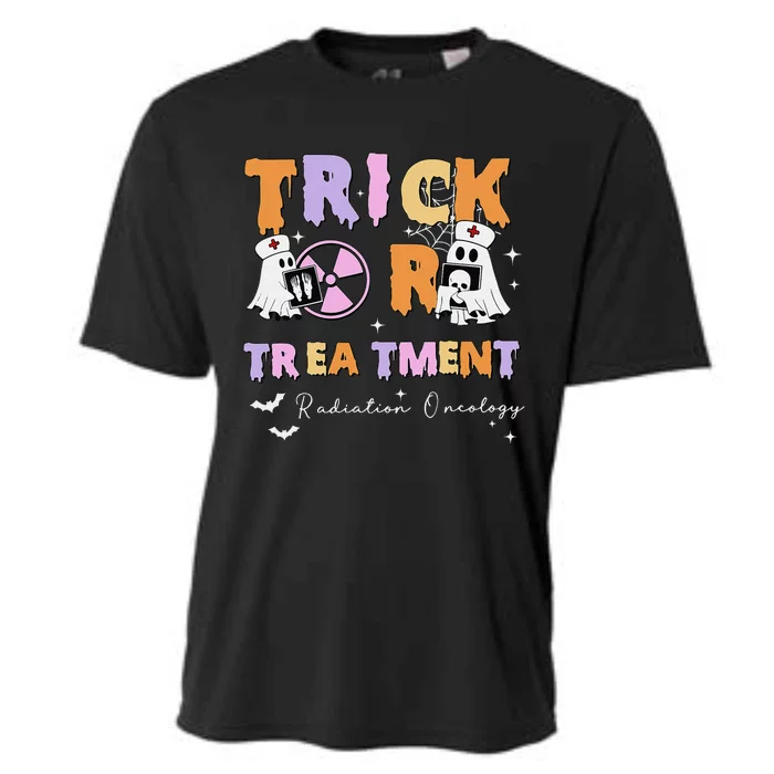 Trick Or Treatment Radiation Oncology Rad Therapy Halloween Cooling Performance Crew T-Shirt