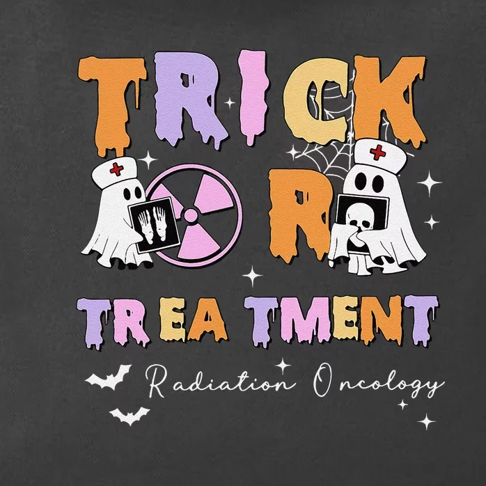 Trick Or Treatment Radiation Oncology Rad Therapy Halloween Zip Tote Bag