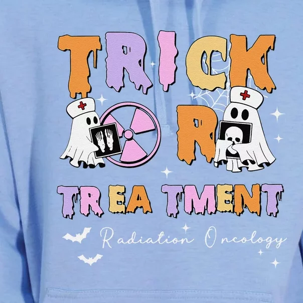 Trick Or Treatment Radiation Oncology Rad Therapy Halloween Unisex Surf Hoodie