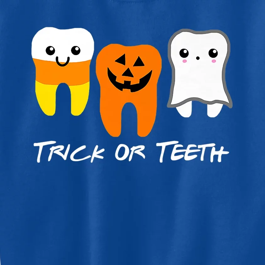 Trick Or Teeth Cute Dental Halloween Hygienist Dentist Rdh Gift Kids Sweatshirt