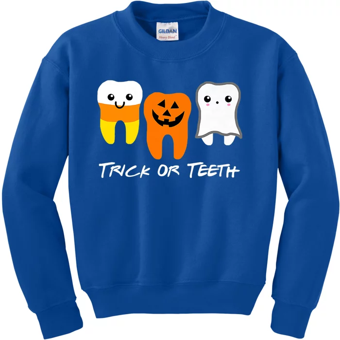 Trick Or Teeth Cute Dental Halloween Hygienist Dentist Rdh Gift Kids Sweatshirt