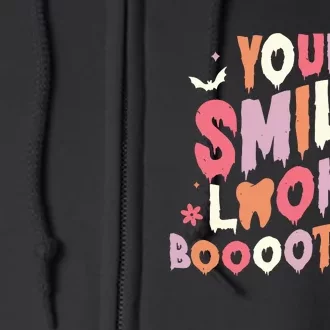 Trick Or Treat Brush Your Teeth Halloween Dentist Full Zip Hoodie