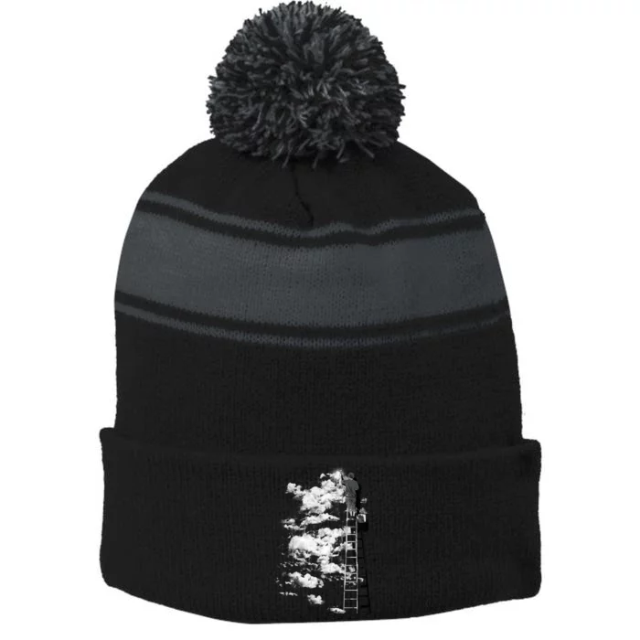 The Optimist Stripe Pom Pom Beanie