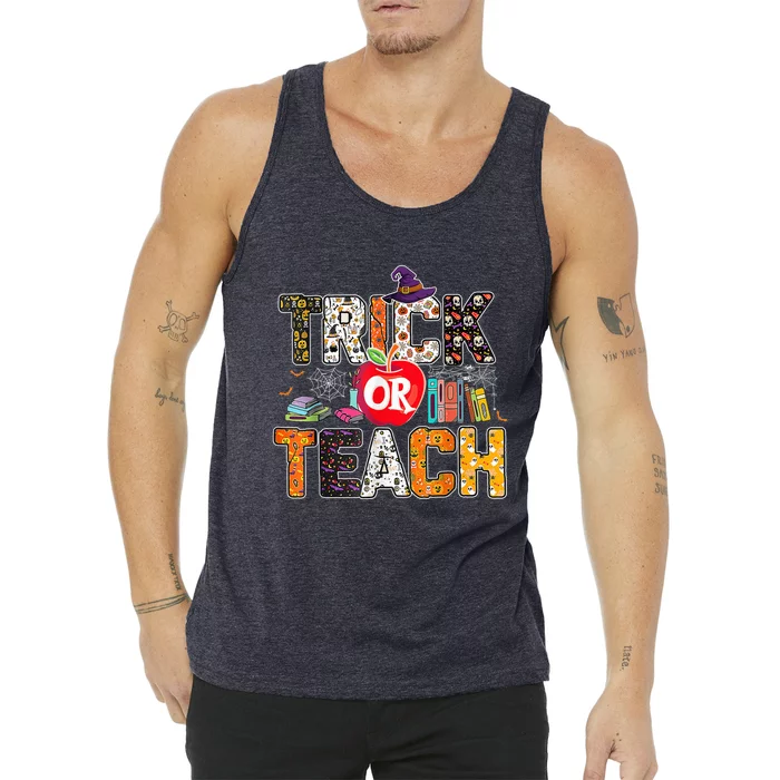 Trick Or Teach Funny Teacher Halloween Costume Wo Tank Top