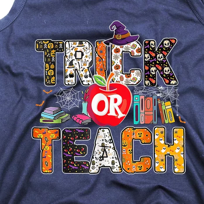 Trick Or Teach Funny Teacher Halloween Costume Wo Tank Top