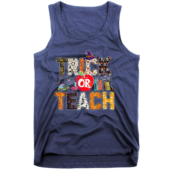 Trick Or Teach Funny Teacher Halloween Costume Wo Tank Top