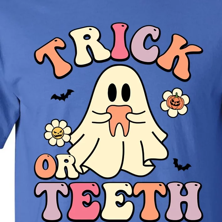 Trick Or Teeth Funny Dental Halloween Dentist Costume Great Gift Tall T-Shirt