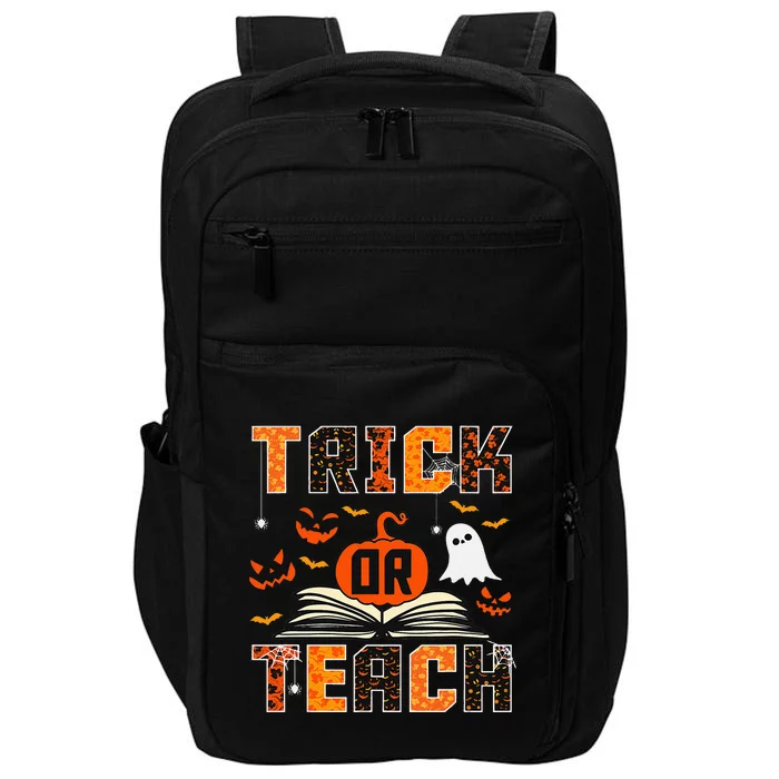 Trick Or Teach Retro Halloween Teacher Costume Impact Tech Backpack