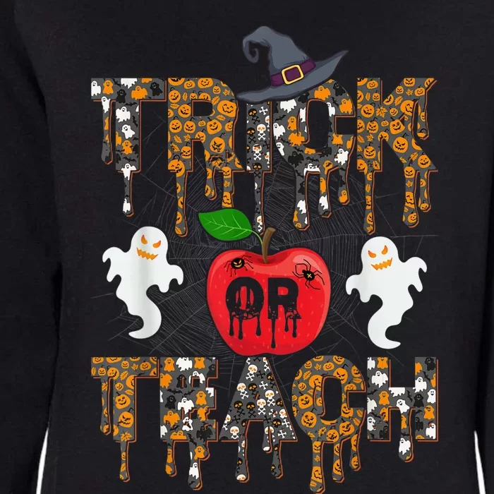 Trick or Teach Teacher Halloween Costume Shirt Womens California Wash Sweatshirt