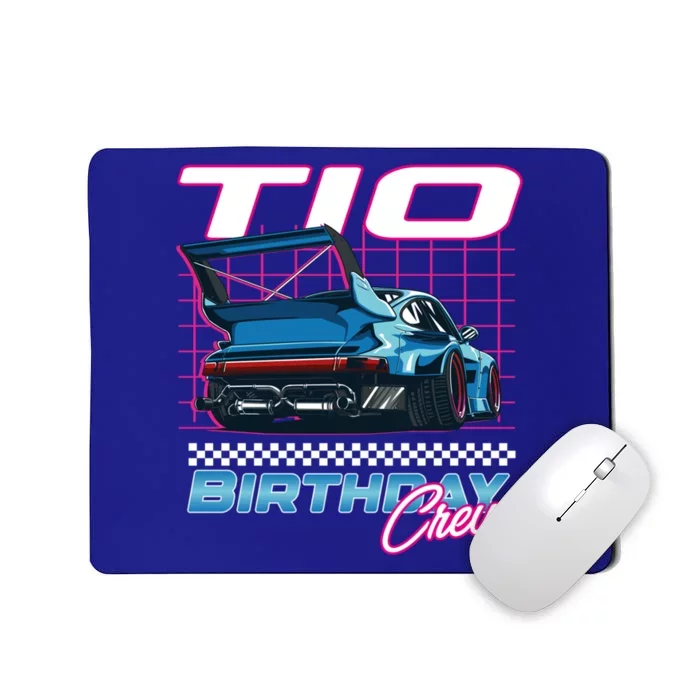 Tio Of The Birthday Racing Vibe Matching Family Gift Mousepad