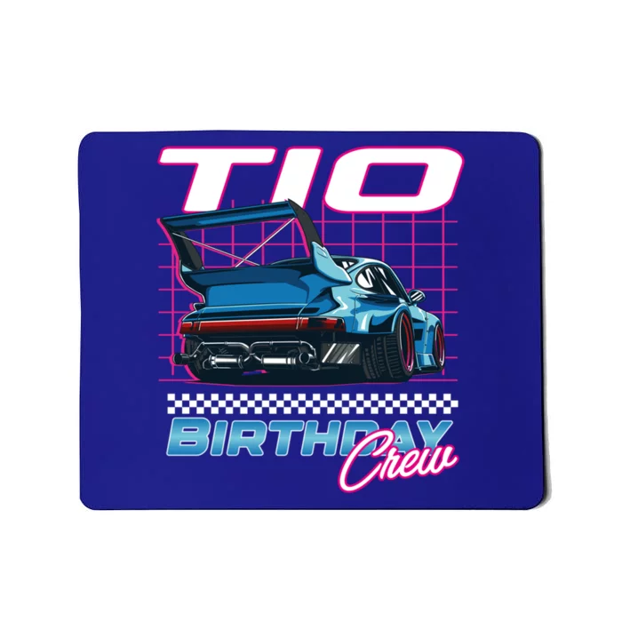 Tio Of The Birthday Racing Vibe Matching Family Gift Mousepad