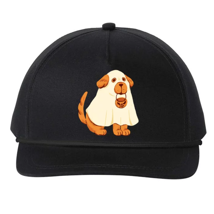 Trick Or Treat Dog Cute Halloween Snapback Five-Panel Rope Hat