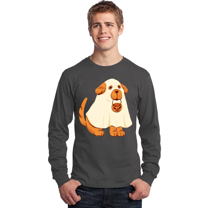 Trick Or Treat Dog Cute Halloween Tall Long Sleeve T-Shirt