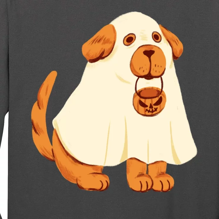 Trick Or Treat Dog Cute Halloween Tall Long Sleeve T-Shirt