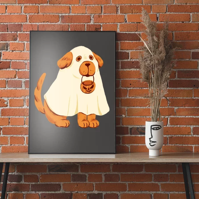 Trick Or Treat Dog Cute Halloween Poster