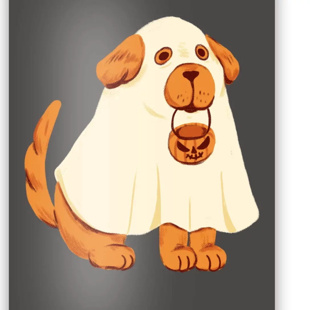 Trick Or Treat Dog Cute Halloween Poster