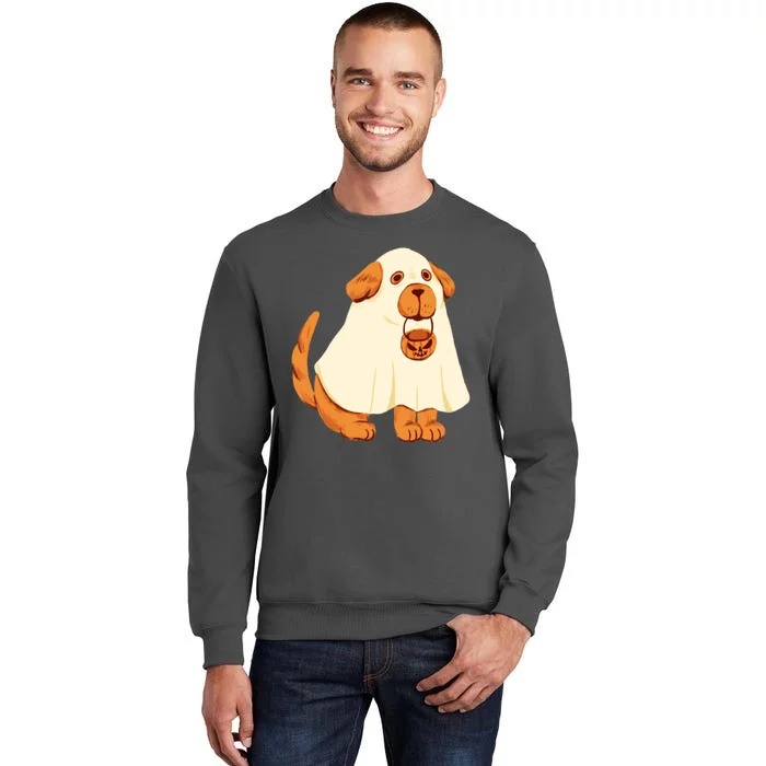 Trick Or Treat Dog Cute Halloween Tall Sweatshirt