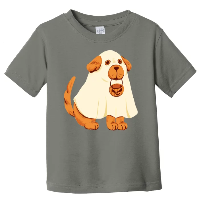 Trick Or Treat Dog Cute Halloween Toddler T-Shirt