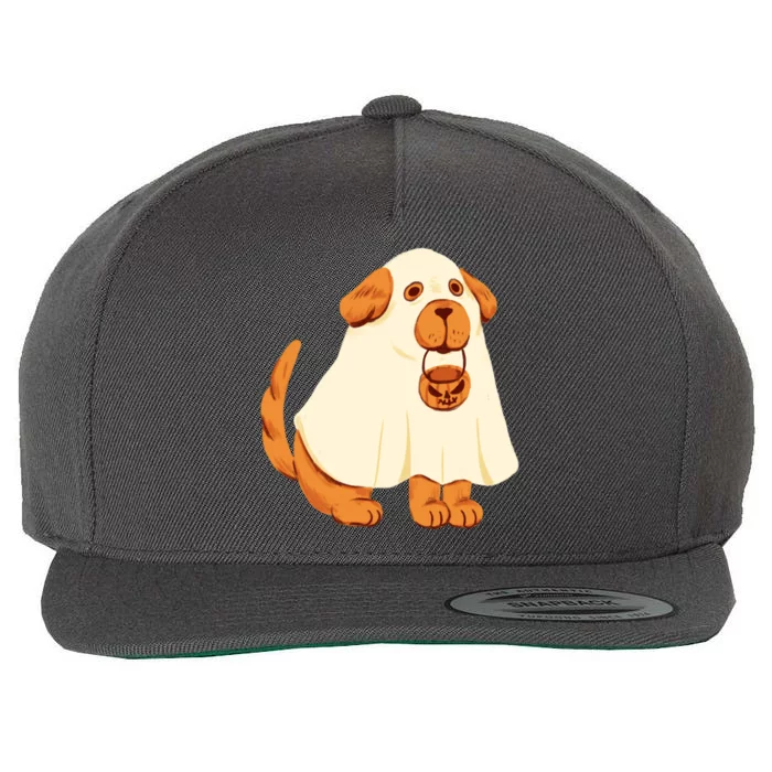 Trick Or Treat Dog Cute Halloween Wool Snapback Cap