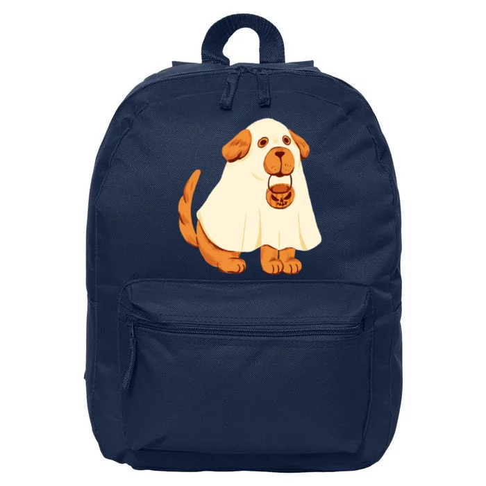 Trick Or Treat Dog Cute Halloween 16 in Basic Backpack