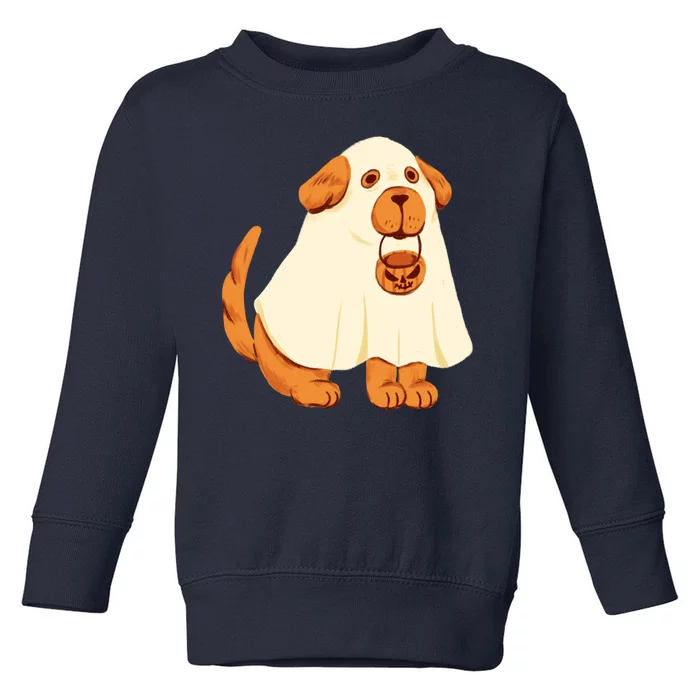 Trick Or Treat Dog Cute Halloween Toddler Sweatshirt