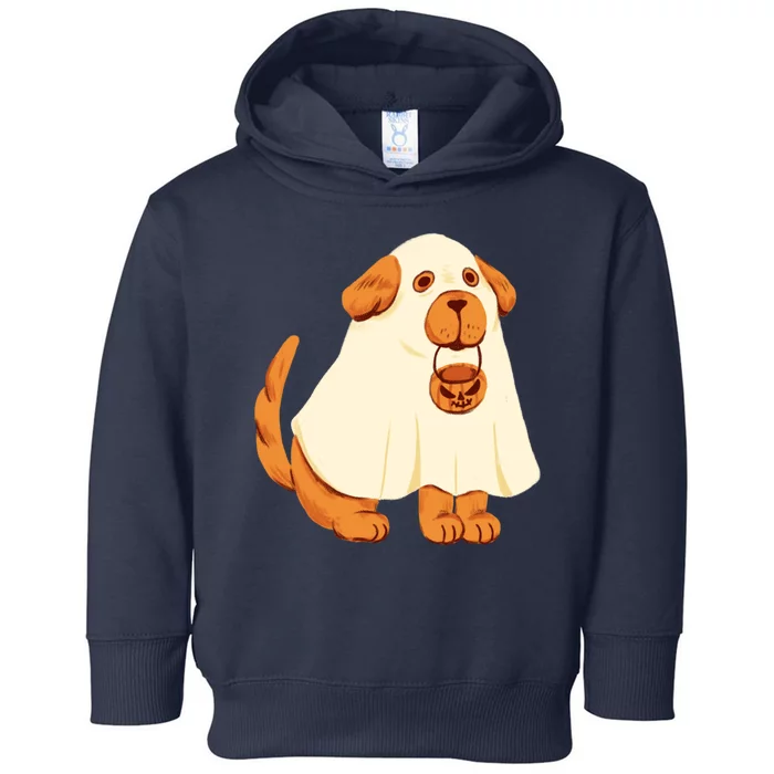 Trick Or Treat Dog Cute Halloween Toddler Hoodie