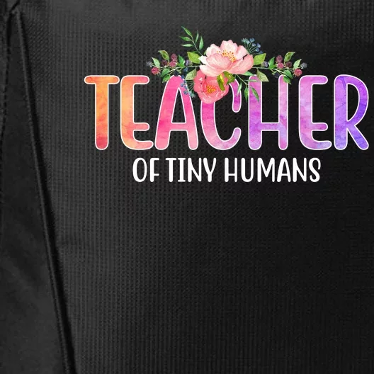 Teacher Of Tiny Humans Floral City Backpack